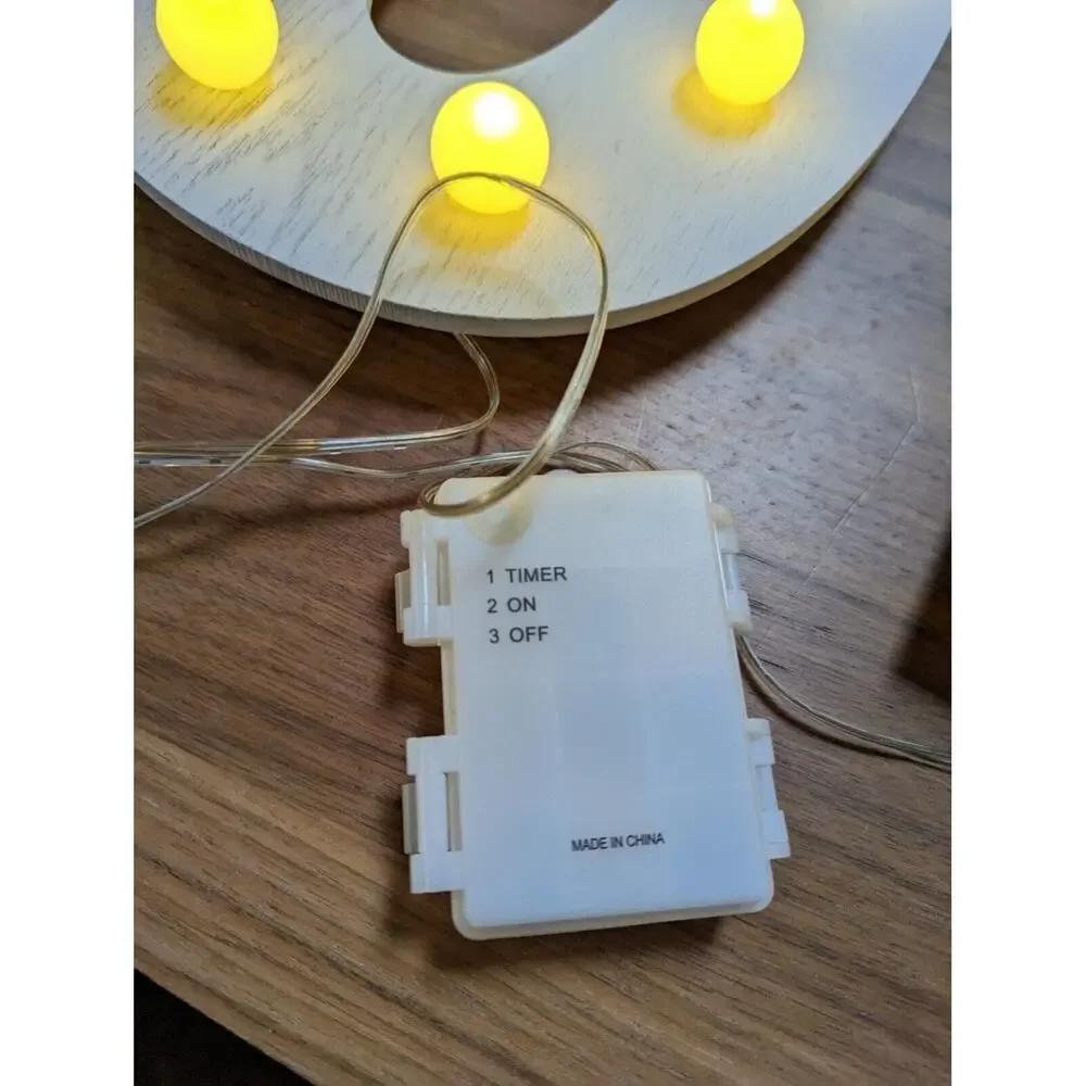 LED Joy Marquee With Frosted Warm Light LED Bulbs VTG Target,Tested And Works...